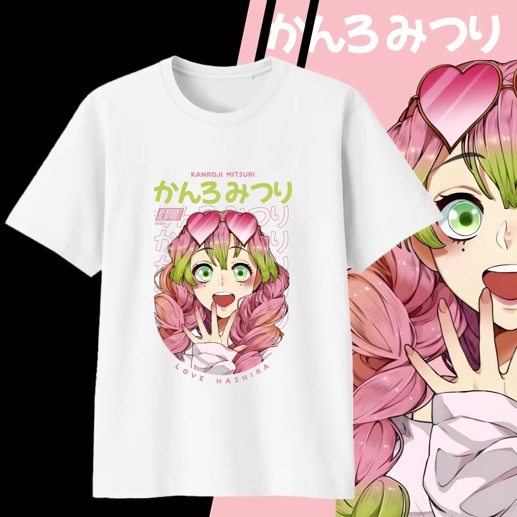 Summer 2026 Kids Clothing - Camiseta de algodón Demon Slayer Kanroji