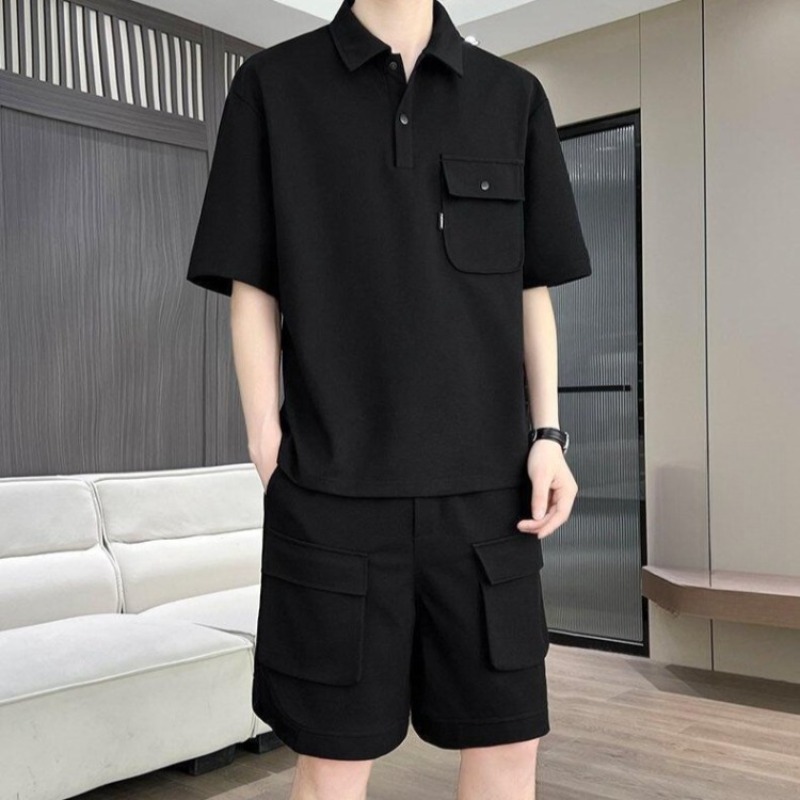 Summer Clothing Us - Conjunto de Camiseta Polo de Manga