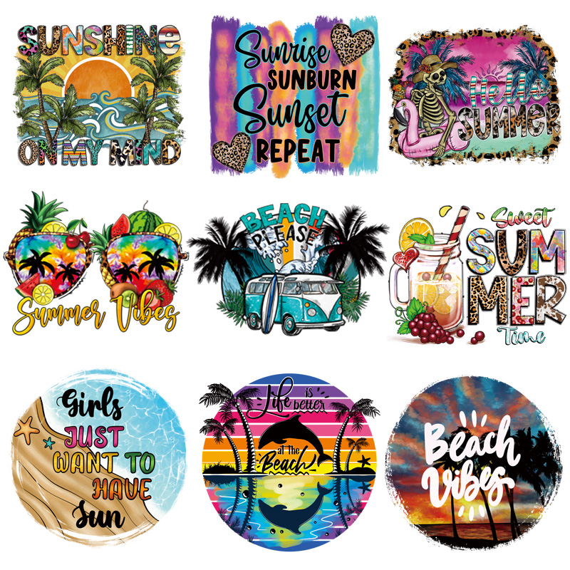 Summer Clothing Vibes - Parches para planchar con vibraciones de