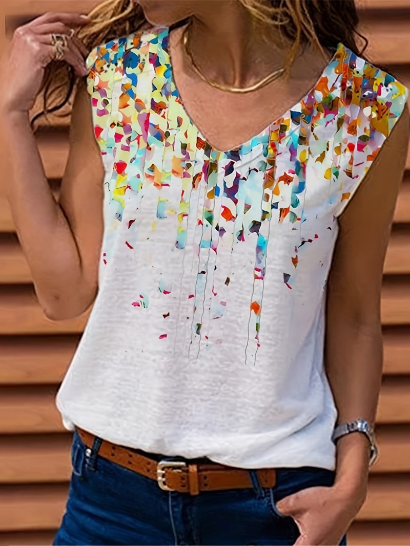 Summer Clothing For Plus Size Women - Top con estampado de flores y