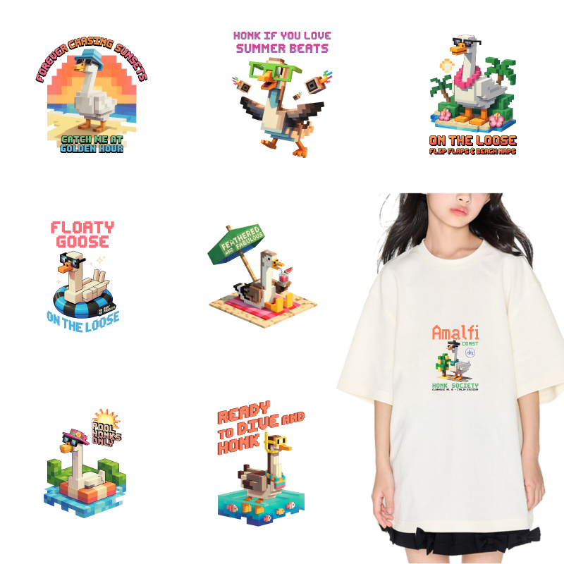 Summer Clothing Vibes - 2PCS Amalfi Duck Summer Vibes Parches