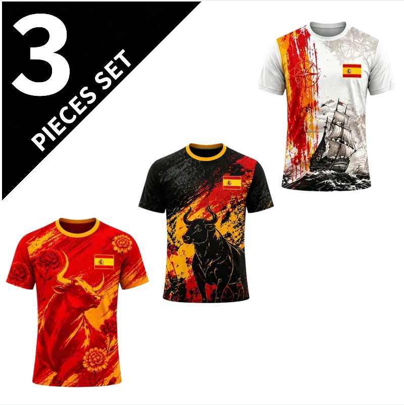 Summer Clothing In Spanish - Camiseta Deportiva Española para Hombre, Estilo