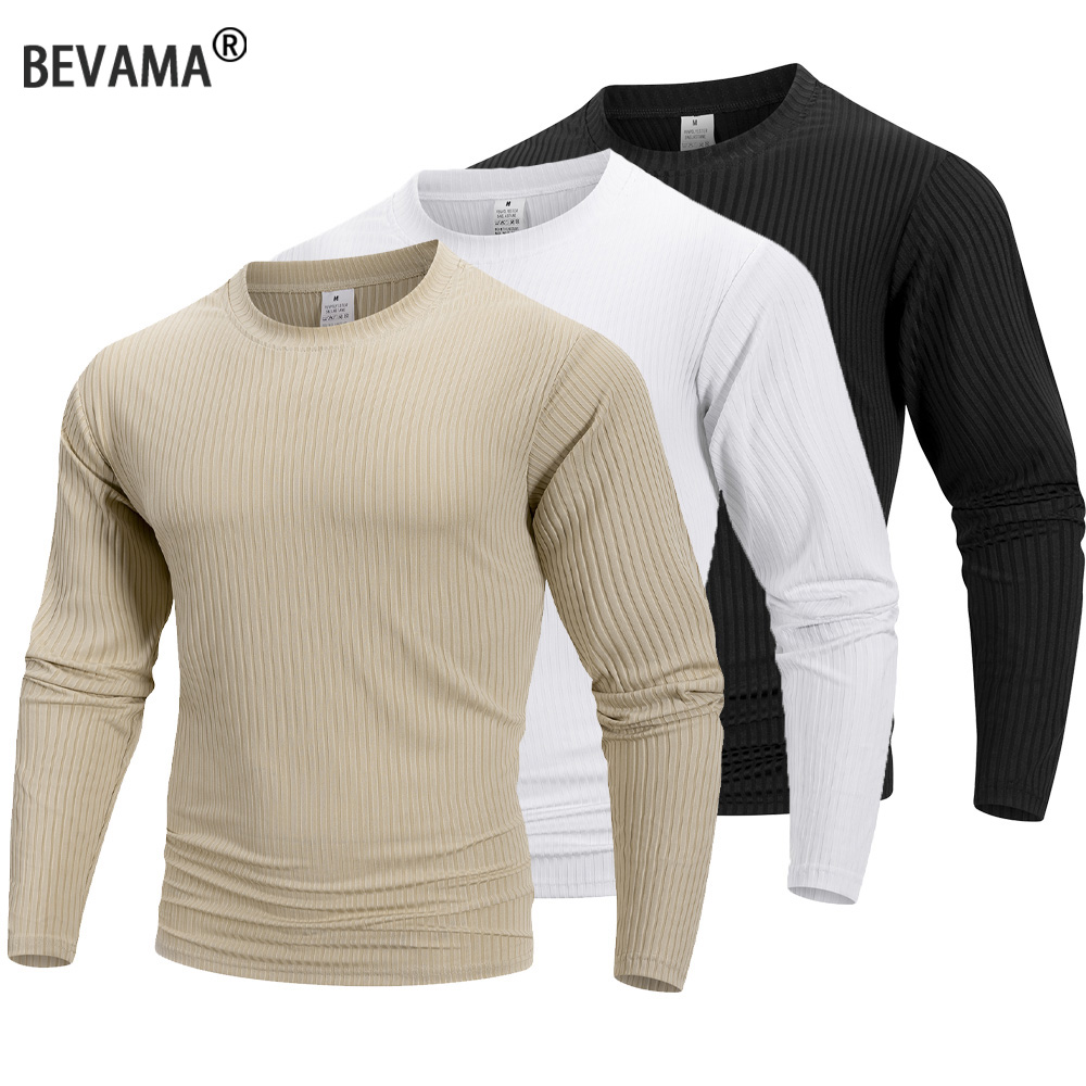Summer Clothing Us - Camiseta de Manga Larga con Cuello