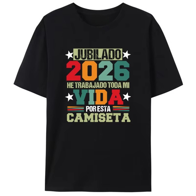 Summer Clothing In Spanish - Camiseta Vintage para Hombre, Diseño 'Jubilado