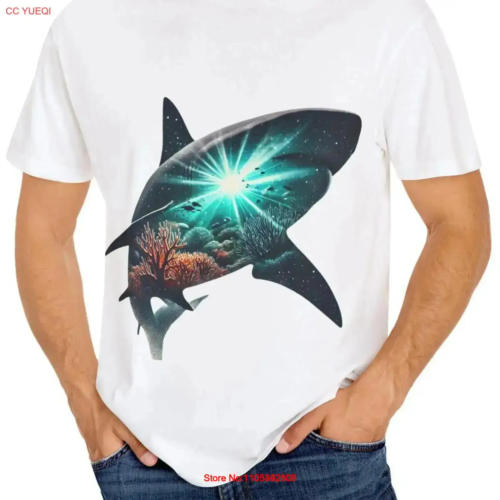 Summer Clothing Vibes - Camiseta Teñida con Inspiración Oceánica, Perfecta