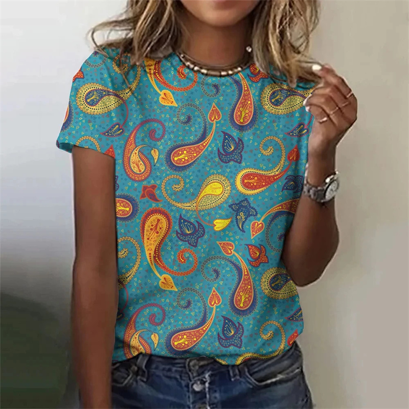Camiseta con estampado Harajuk - Summer Clothing India reseña y precio