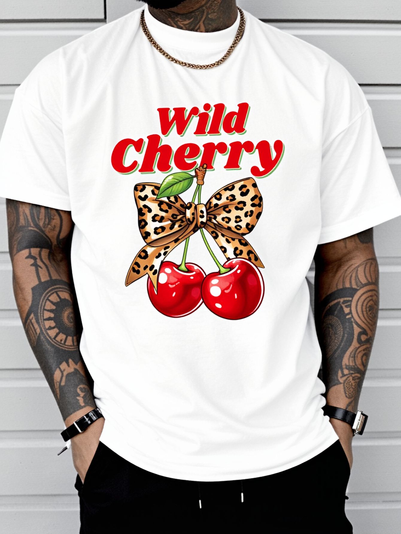 Camiseta con estampado Cherry  - Summer Clothing Vibes reseña y precio