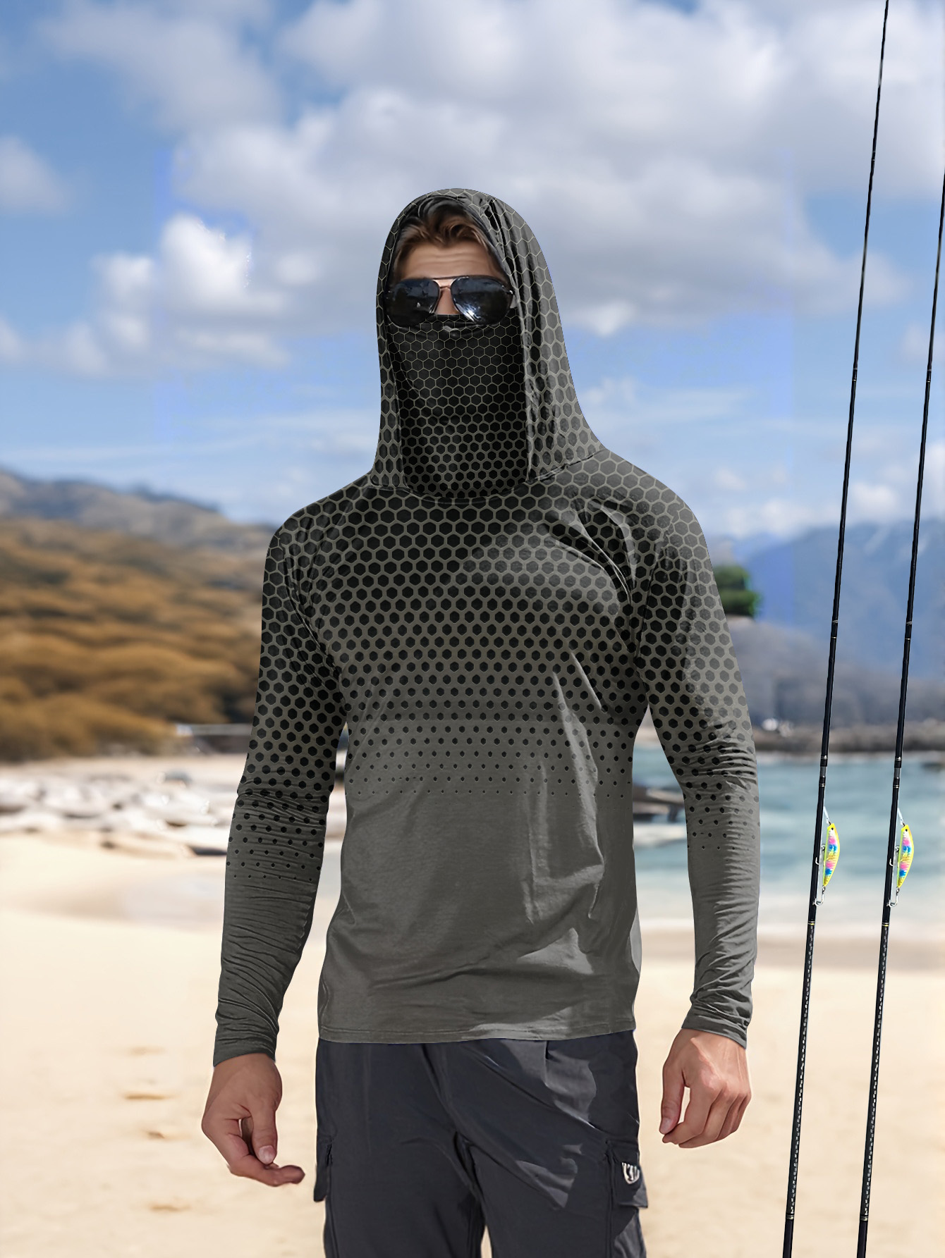 Camisa de pesca con capucha pa - Summer Clothing Us reseña y precio