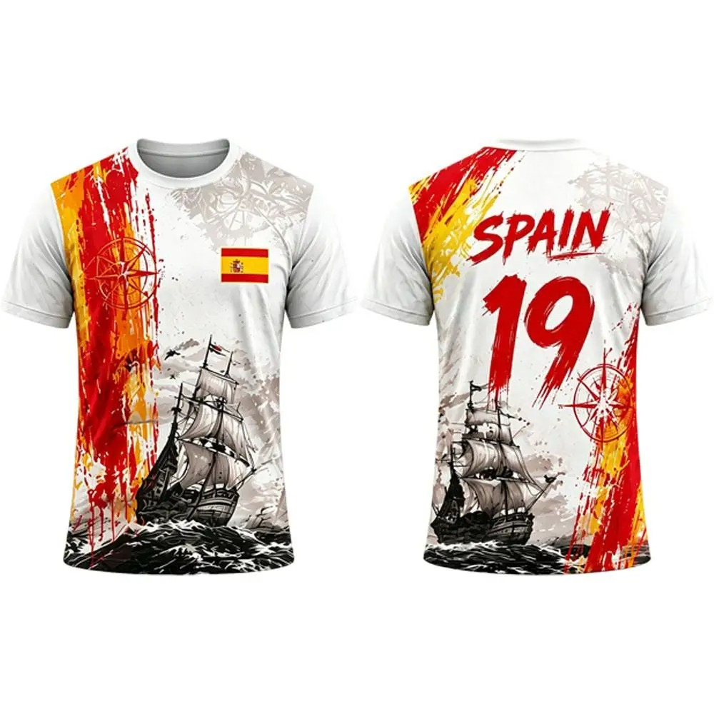 Camiseta Deportiva Española pa - Summer Clothing In Spanish reseña y precio