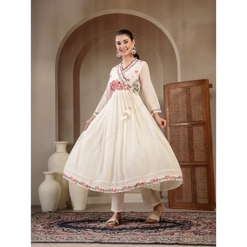 Conjunto de Kurti Anarkali de  - Summer Clothing India reseña y precio