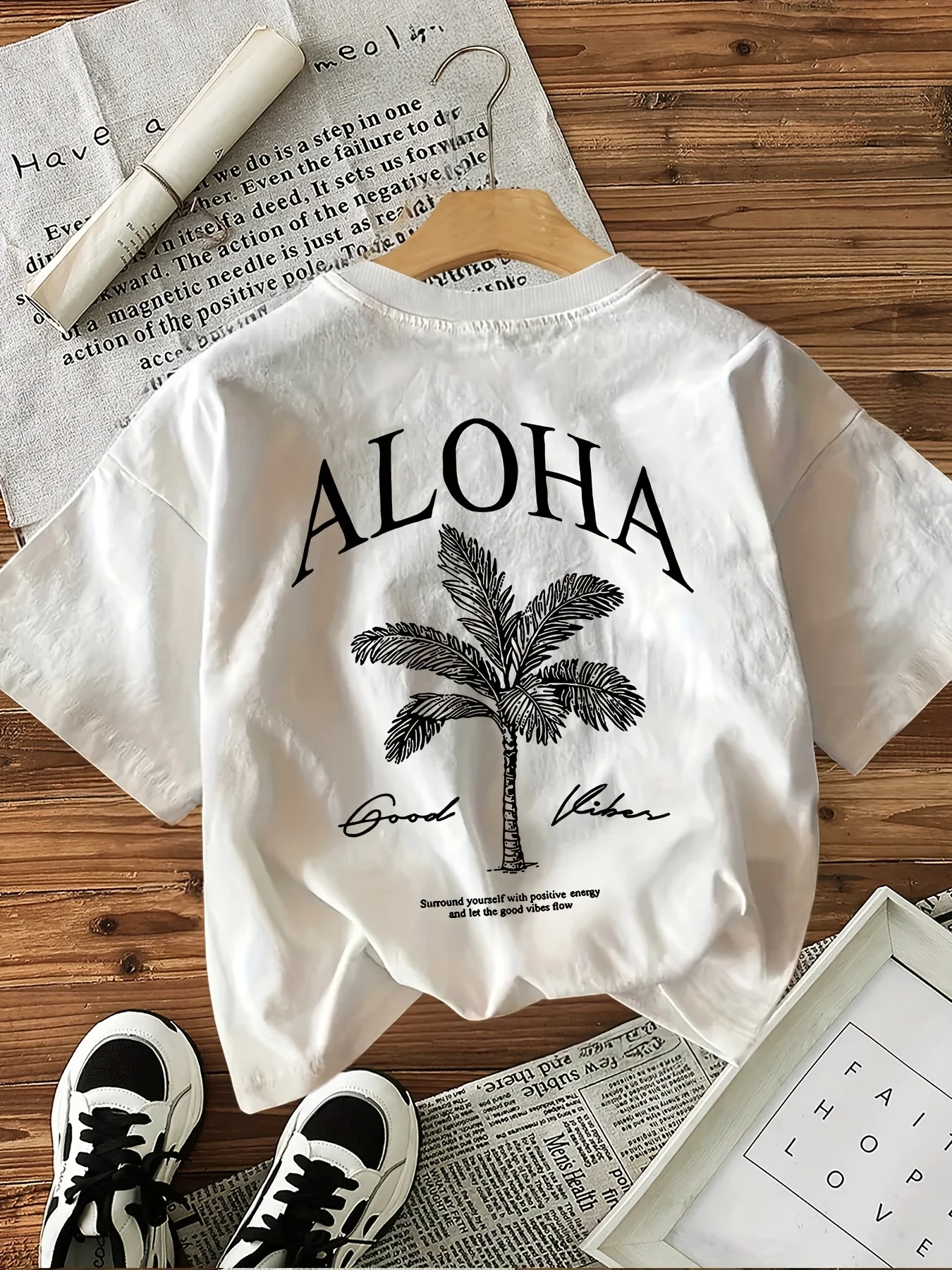 Camiseta Aloha Good Vibes con  - Summer Clothing Vibes reseña y precio