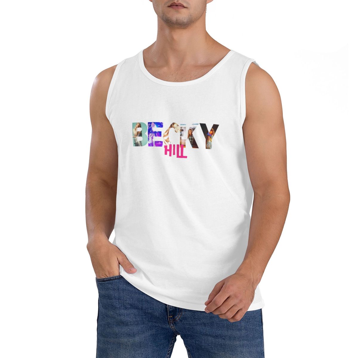 Camiseta sin mangas con estamp - Summer Hill Clothing reseña y precio
