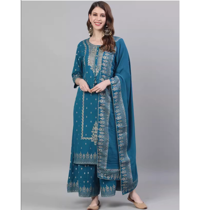 Conjunto de Tres Piezas de Est - Summer Clothing India reseña y precio